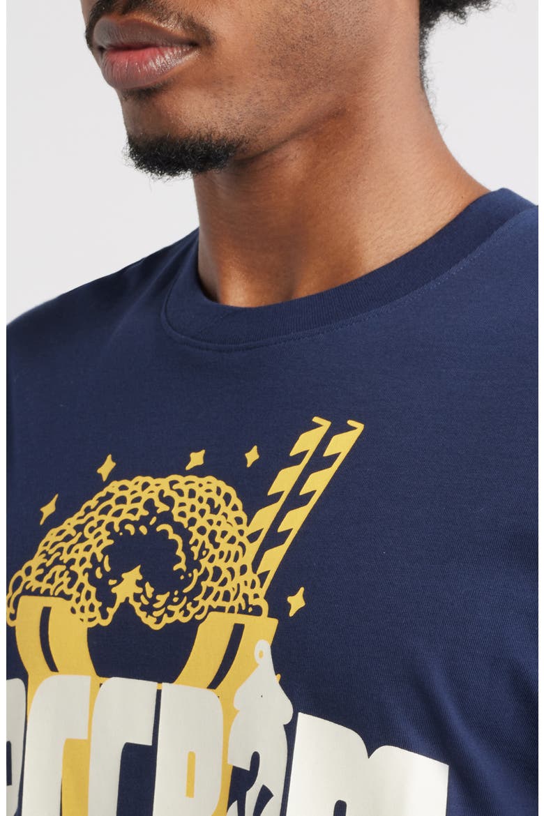 Chrome Cotton Graphic T-Shirt, Alternate, color, BLACK IRIS