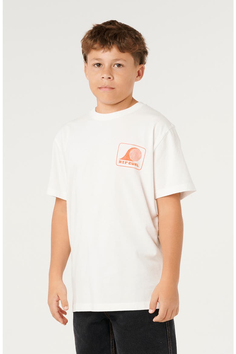 Kids' Rolling Wave Cotton Graphic T-Shirt, Alternate, color, BONE