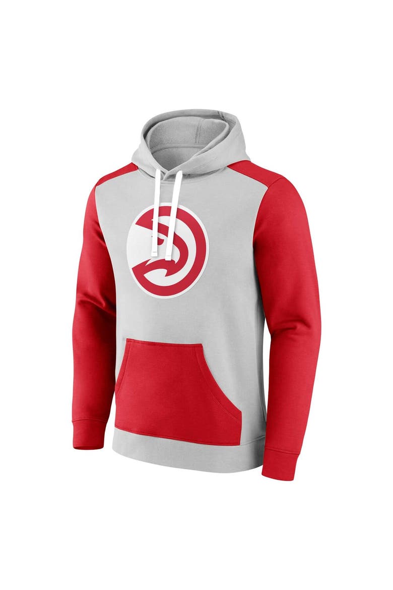 Men's Fanatics  Red/Silver Atlanta Hawks Big & Tall Primary Arctic Pullover Hoodie, Alternate, color, Red