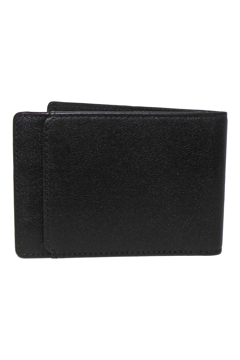 Grant Slimster Leather Wallet, Alternate, color, BLACK/ GREY