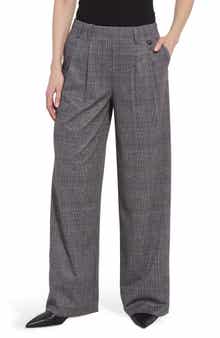 Darcy Pleated Wide Leg Ponte Pants
