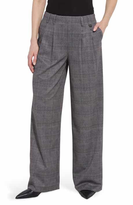 Darcy Pleated Wide Leg Ponte Pants