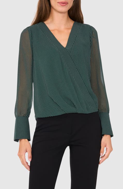 Balenciaga Faux Wrap Blouse Top, on sale Size 2