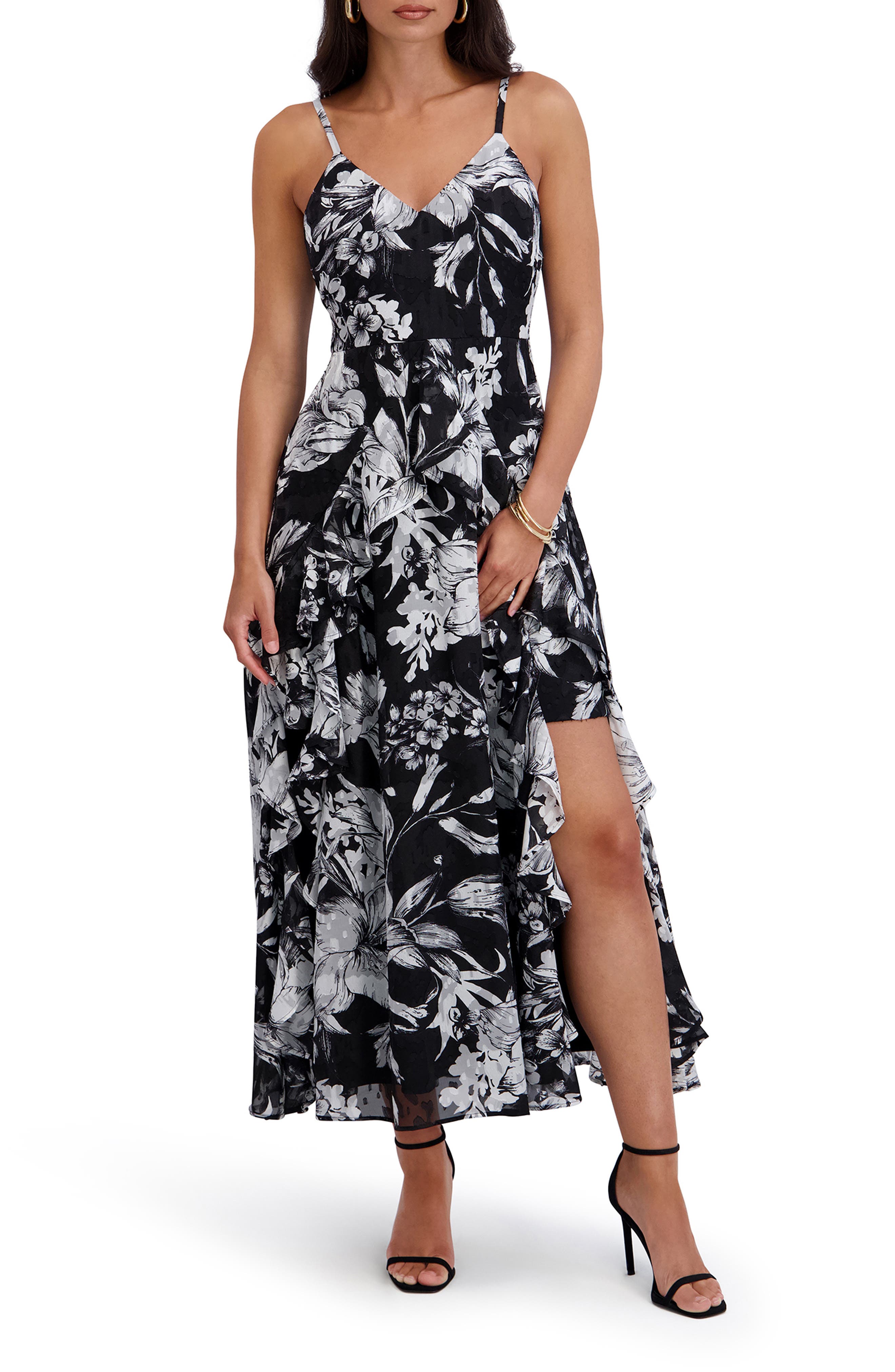 Siena Burnout Chiffon Midi Dress