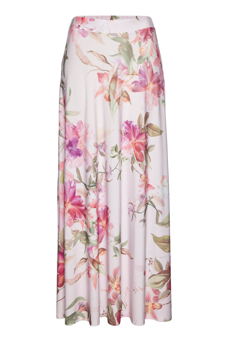 Floral Maxi Skirt, Alternate, color, Rose Printed