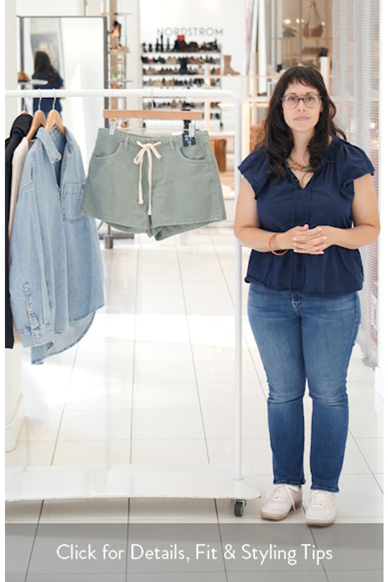Beach Drawstring Denim Shorts video