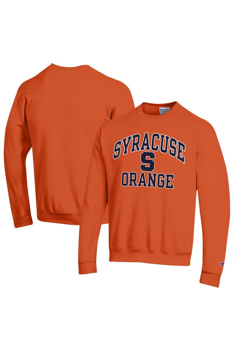 Men's Champion Orange Syracuse Orange High Motor Pullover Sweatshirt, Main, color, Orange