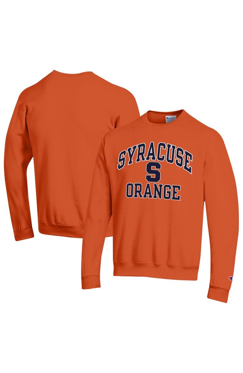 Champion Men's Champion Orange Syracuse Orange High Motor Pullover Sweatshirt, Main, color, 