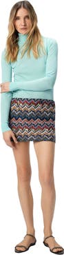 Missoni Mini Skirt In Embroidered Lace