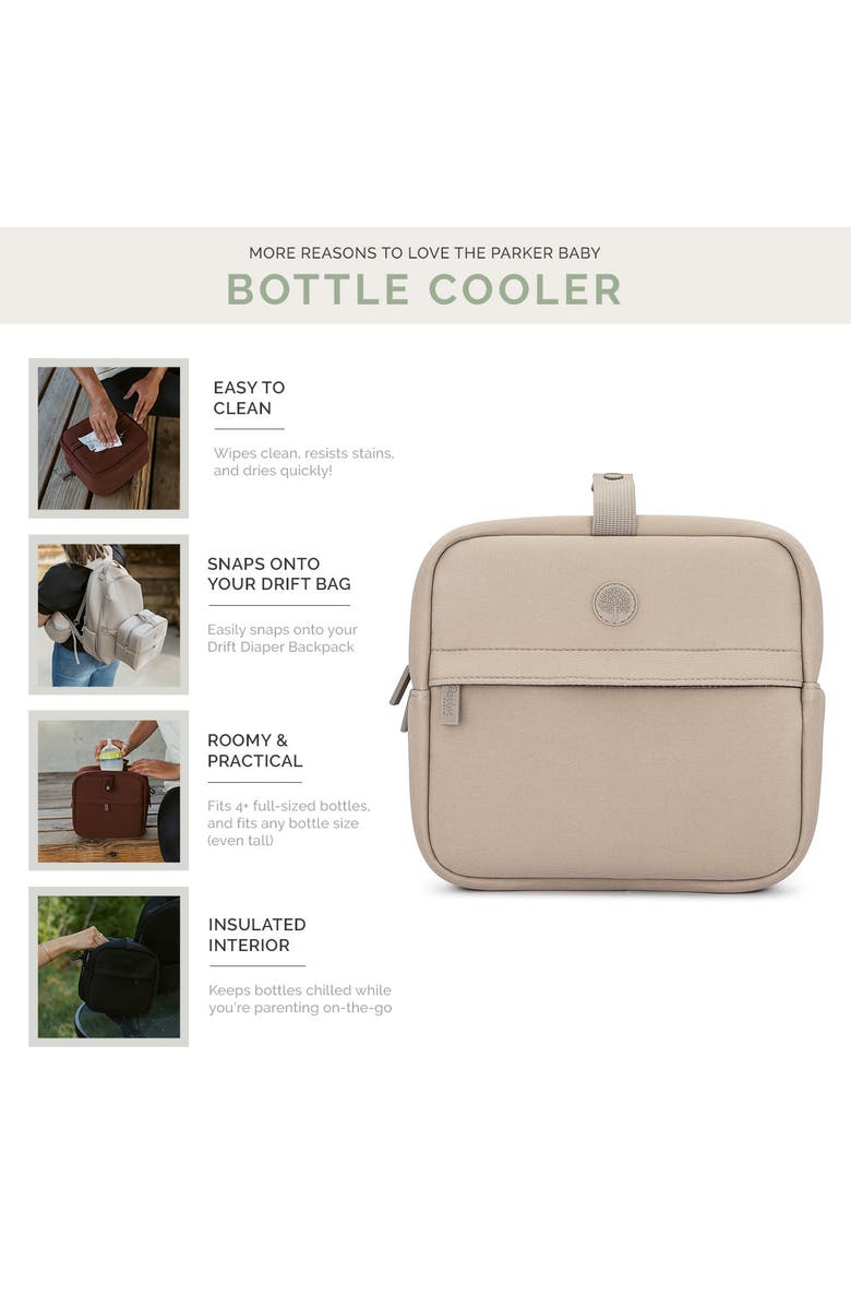 Parker Baby Co. Drift Neoprene Bottle Cooler, Alternate, color, Black