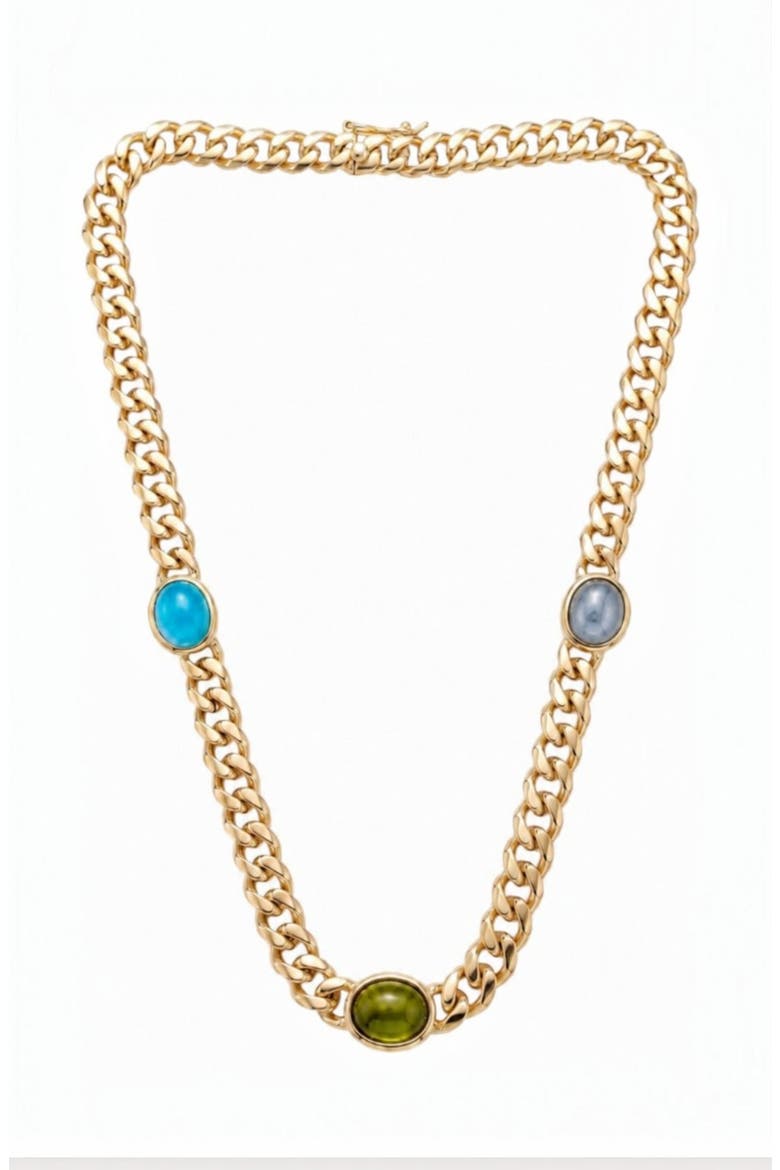 Heiress Necklace, Main, color, Moonstone, & Turquoise