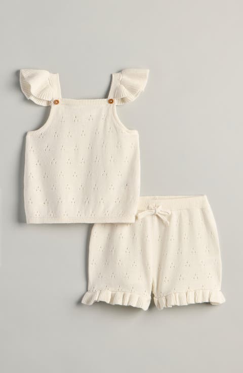 Cap Sleeve Sweater & Shorts Set (Baby)