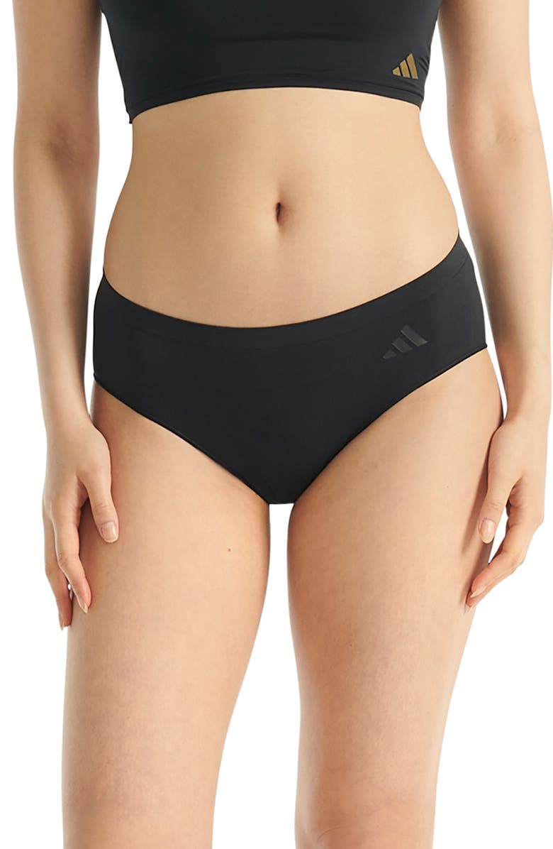 adidas Originals Set of 3 Hipster Briefs, Main, color, Black