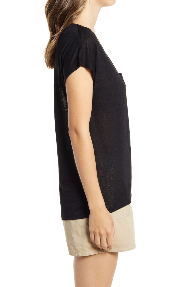 Caslon<sup>®</sup> Slub Knit T-Shirt, Alternate, color,