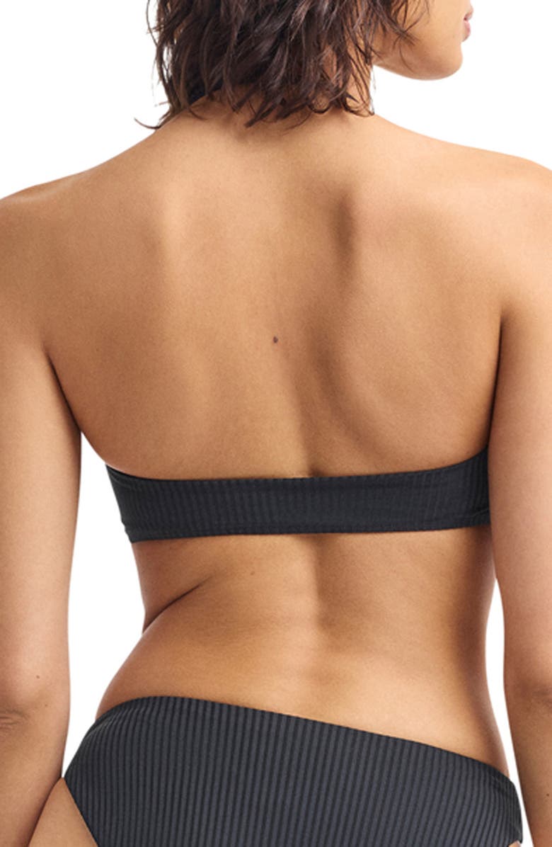 Vitamin A<sup>®</sup> Sierra Rib Bikini Top, Alternate, color, Black