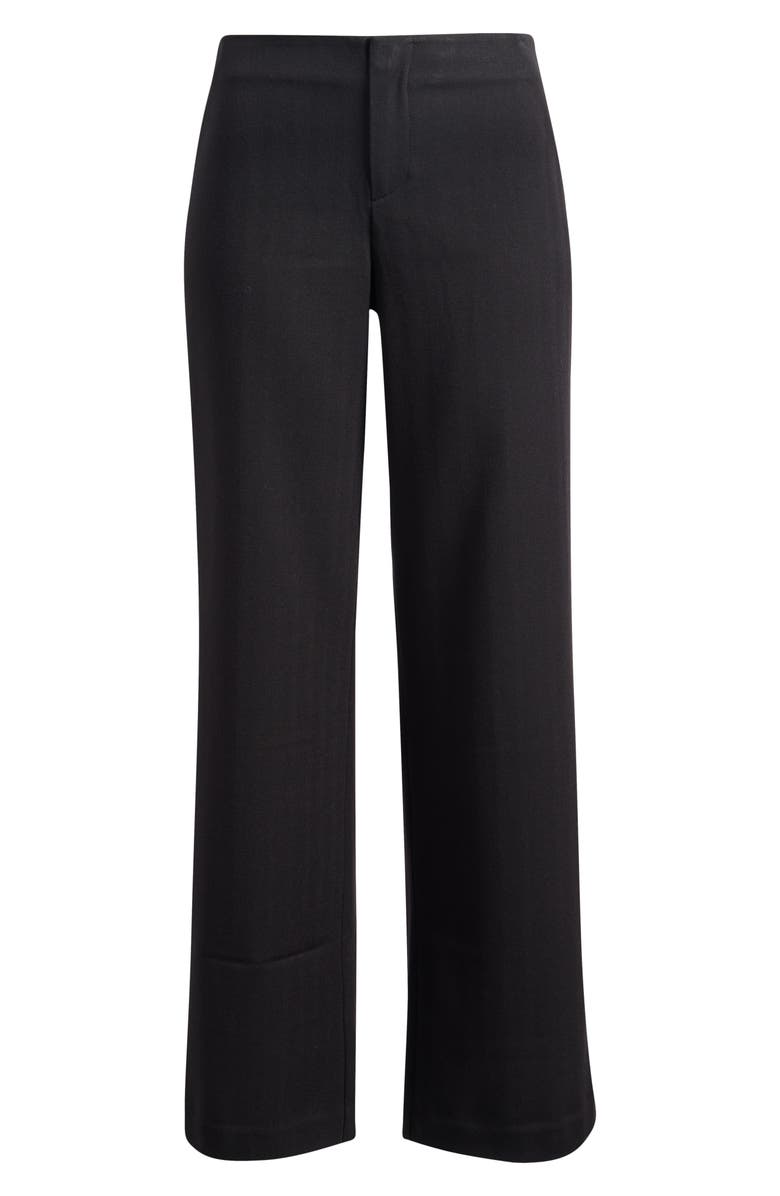 Reformation Vida Relaxed Fit Low Rise Pants, Alternate, color, Black