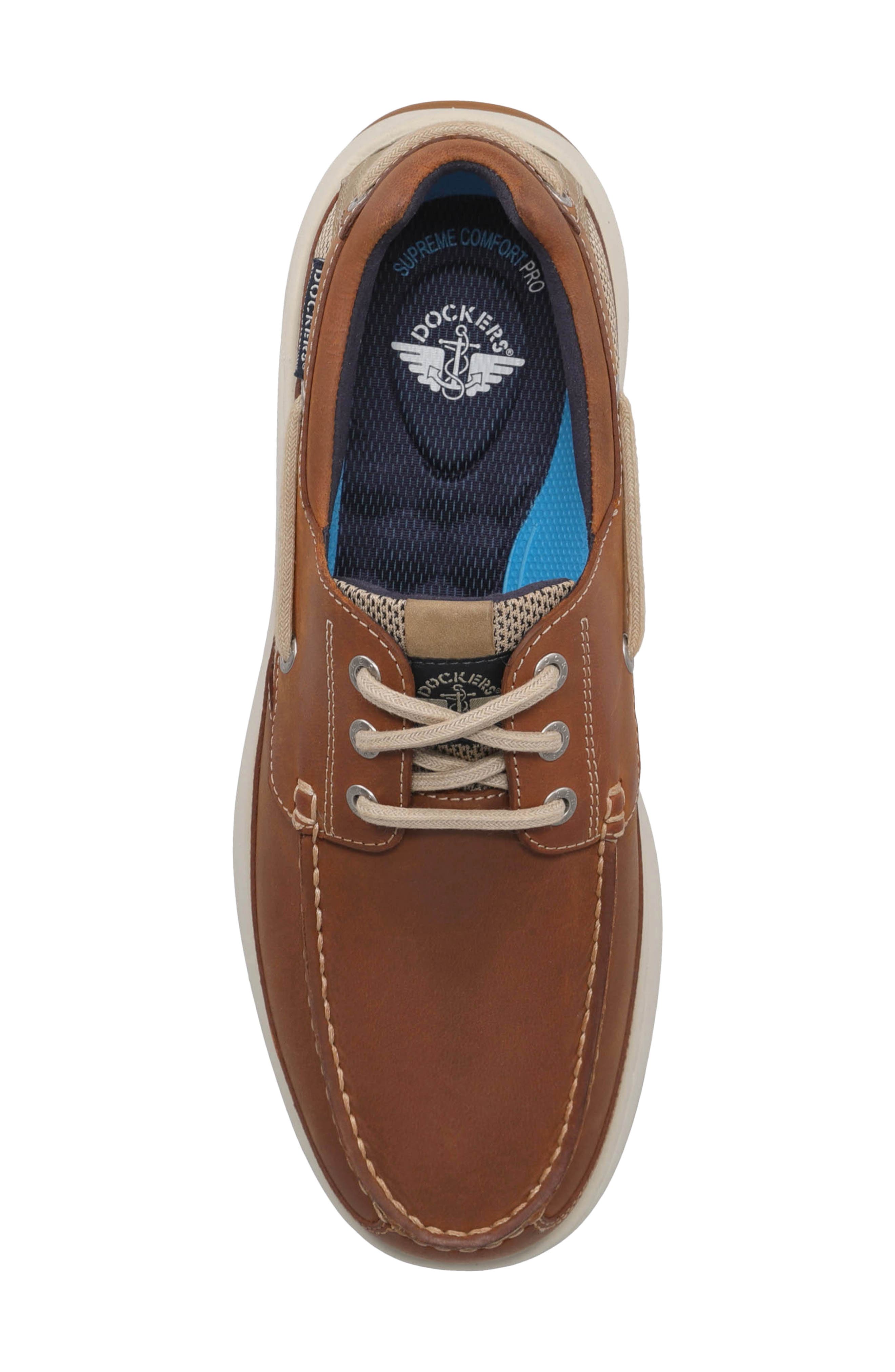 Dockers<sup>®</sup> <p>Bayside Leather Boat Shoe (Men) </p>, Alternate, color, Dark Tan