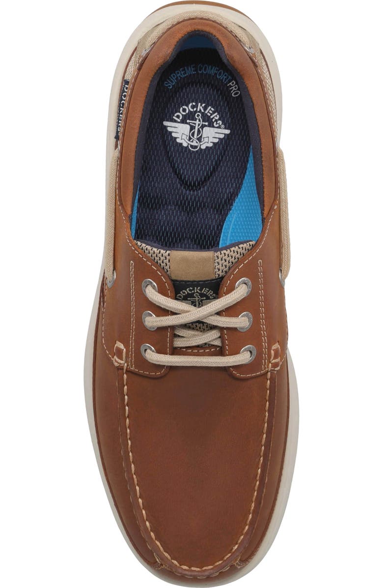 Dockers<sup>®</sup> <p>Bayside Leather Boat Shoe (Men) </p>, Alternate, color, Dark Tan