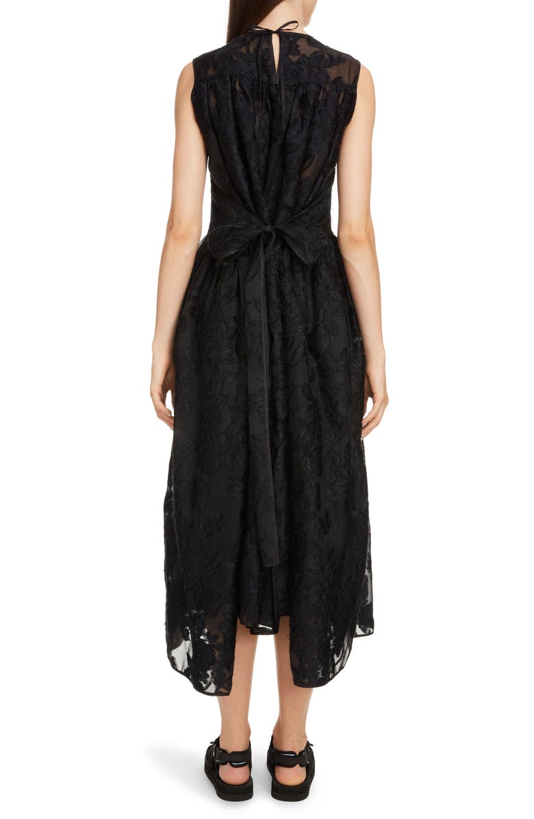 Cecilie Bahnsen Emma Floral Jacquard Midi Dress, Alternate, color, 