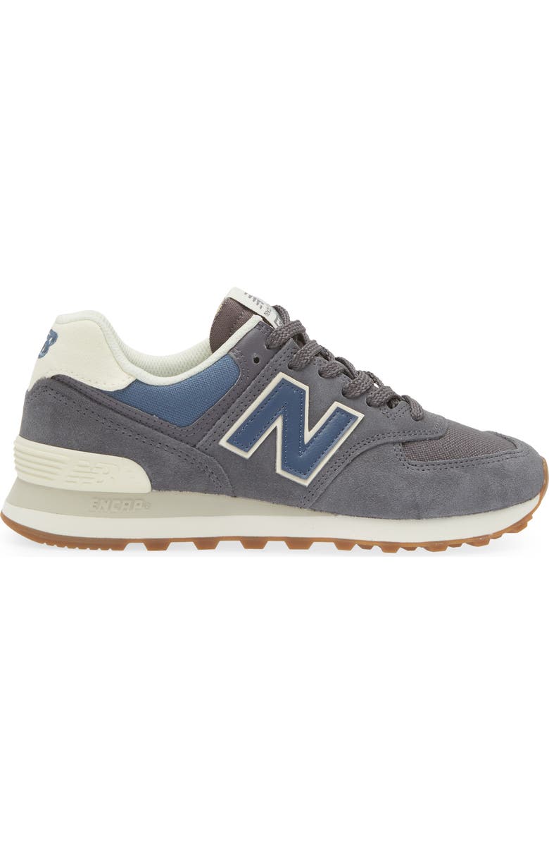 New Balance 574 Sneaker, Alternate, color, Magnet/ Vintage Indigo