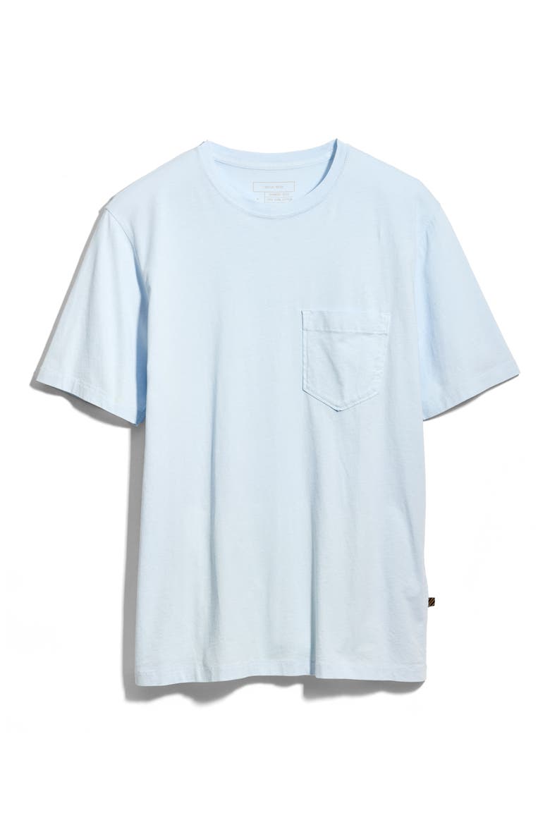 Washed Organic Cotton Pocket T-Shirt, Alternate, color, AIR BLUE