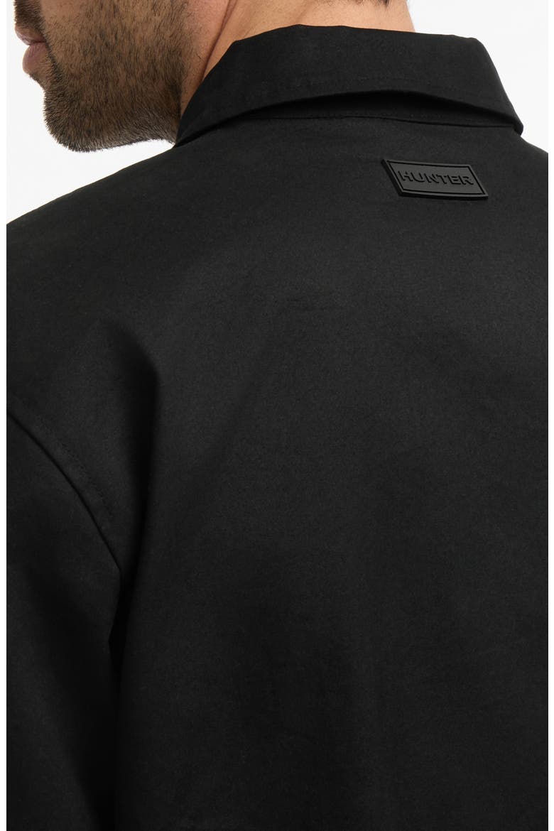 Foster Water Repellent Waxed Twill Jacket, Alternate, color, BLACK