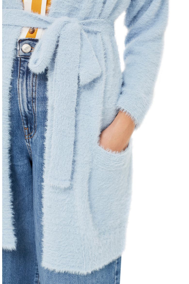 Fluffy Chenille Cardigan, Alternate, color, LIGHT BLUE