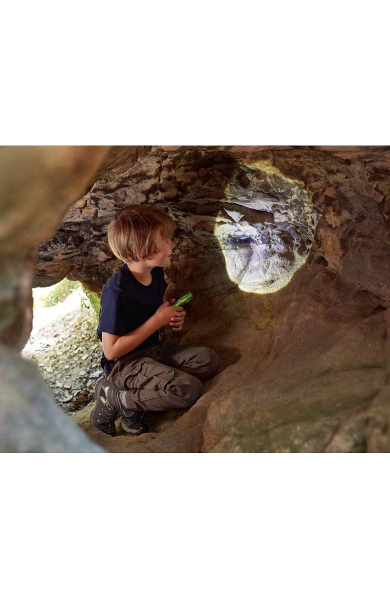 HABA Terra Kids Flashlight with Carabiner Clip, Kids Outdoor Toys, 4 Way Light Ideal for Kids Camping Essentials, Ages 6 and Up, Alternate, color, Multi