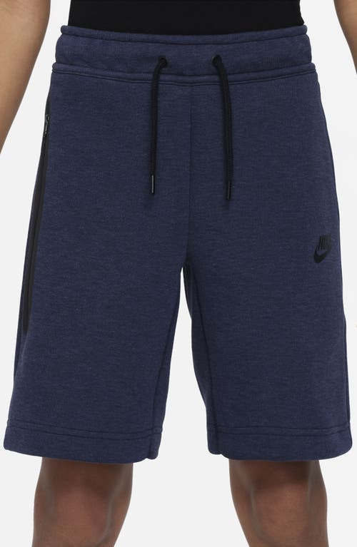 Nike Tech Fleece Big Kids' (boys') Shorts In Blue