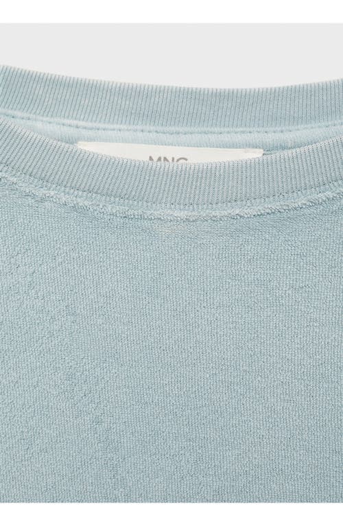 Mango Cotton Blend Terry T-shirt