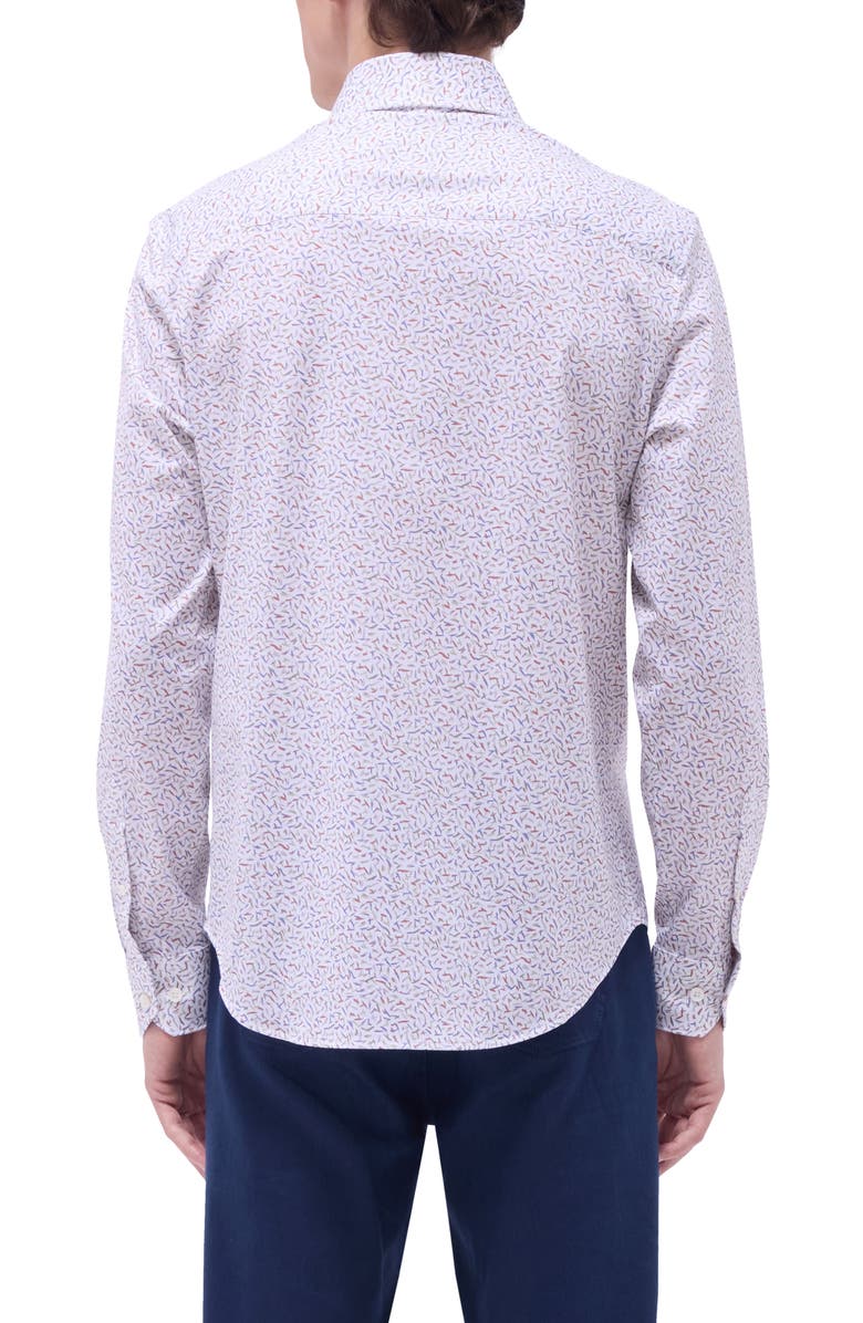 Bugatchi Devon OoohCotton<sup>®</sup> Abstract Button-Up Shirt, Alternate, color, Pistachio