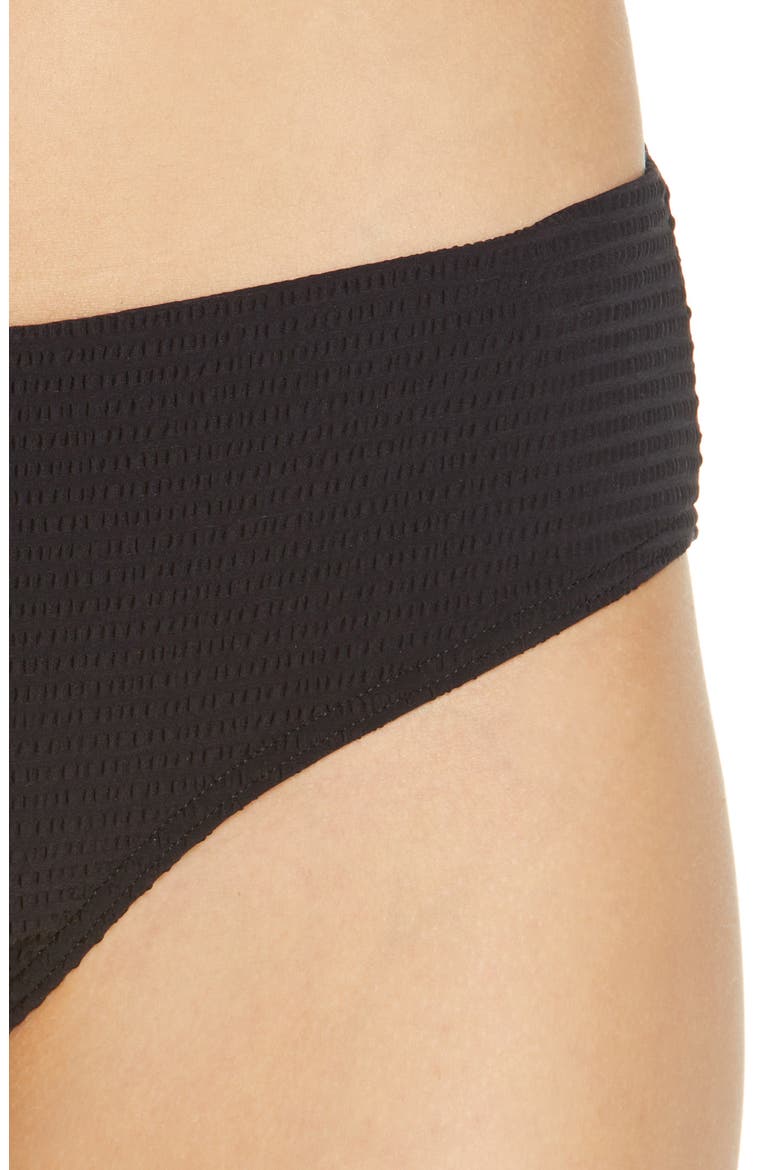 Mid Bikini Bottoms, Alternate, color, BLACK