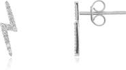 The Lovery Fine Jewelry Diamond Lightning Bolt Stud Earrings