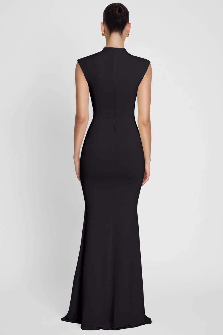 Como Cap Sleeve Maxi Dress, Alternate, color, Black