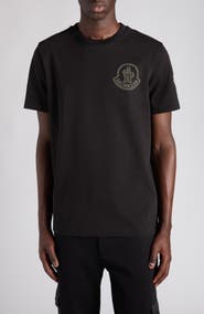 Moncler Logo Patch Cotton T-Shirt
