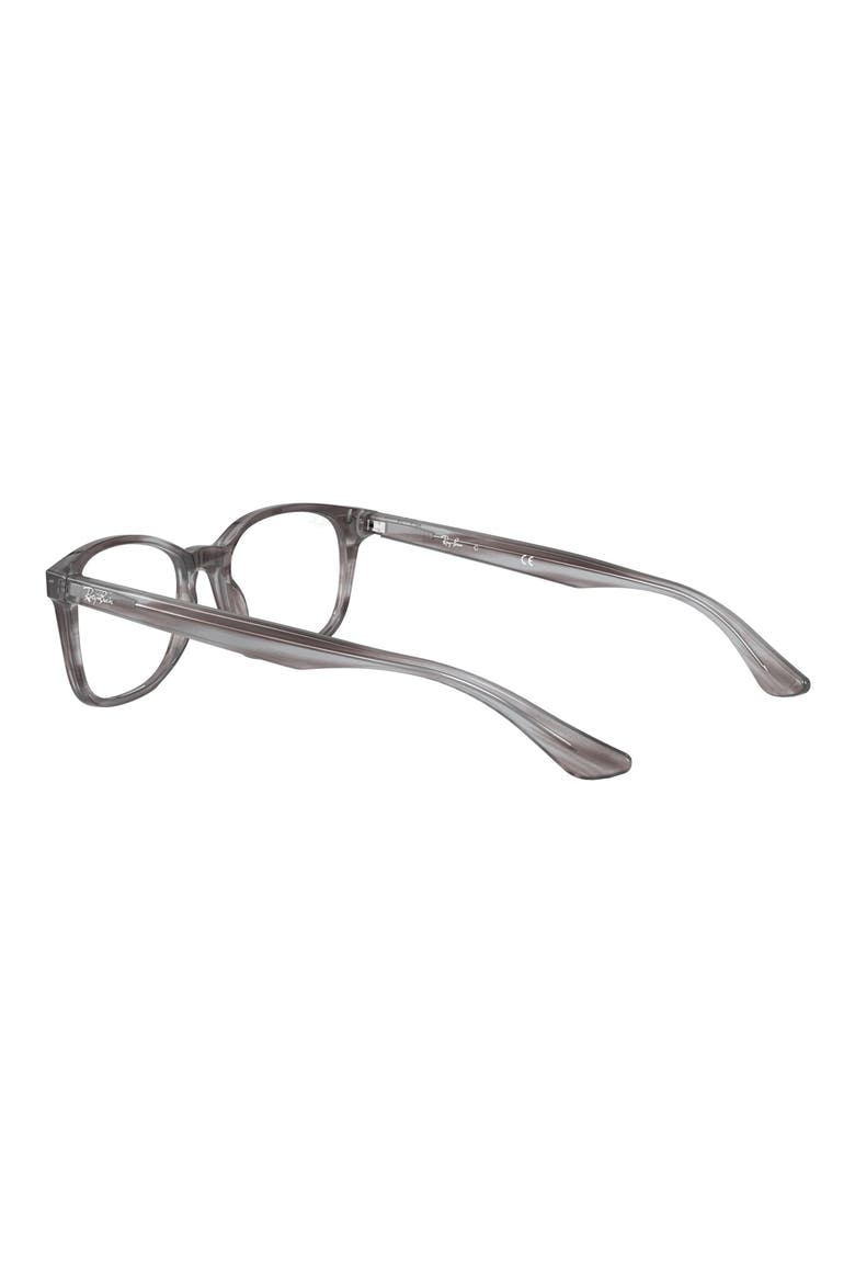 51mm Square Optical Glasses, Alternate, color, STRIPED GREY