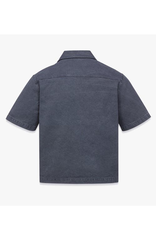 Mcm X Kasina Bandana Monogram Shirt In Oxford Cotton In Blue
