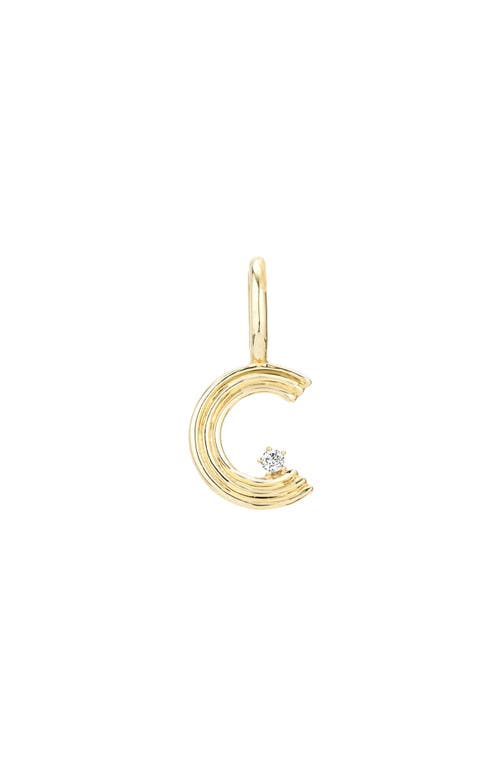Adina Reyter Groovy Diamond Initial Charm