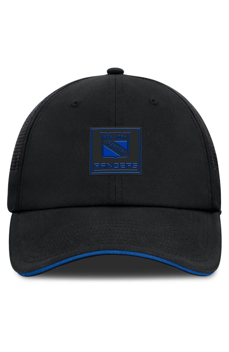 FANATICS Men's Fanatics Black New York Rangers Driver Adjustable Hat, Alternate, color, Black