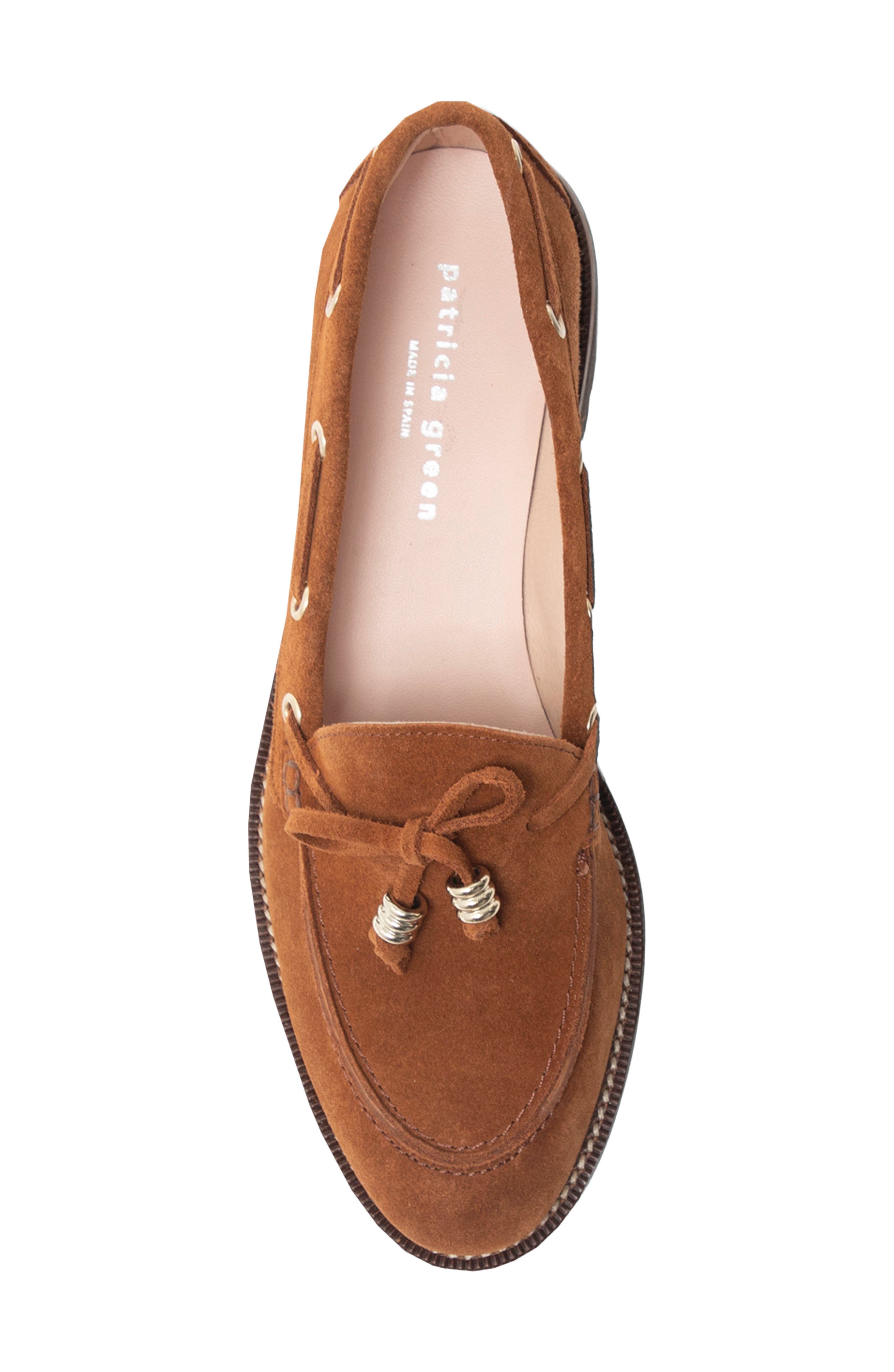 Henley Lug Boat Shoe, Alternate, color, COGNAC SUEDE