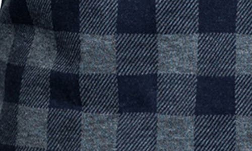 Tailorbyrd Super Soft Plaid Sweater Shirt In Blue