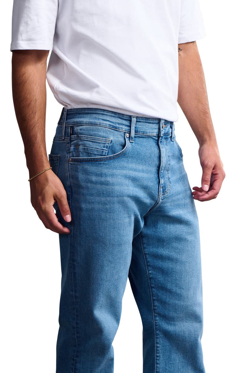 General Denim Works Roam Relaxed Straight Leg Jeans, Alternate, color, Mid Denim