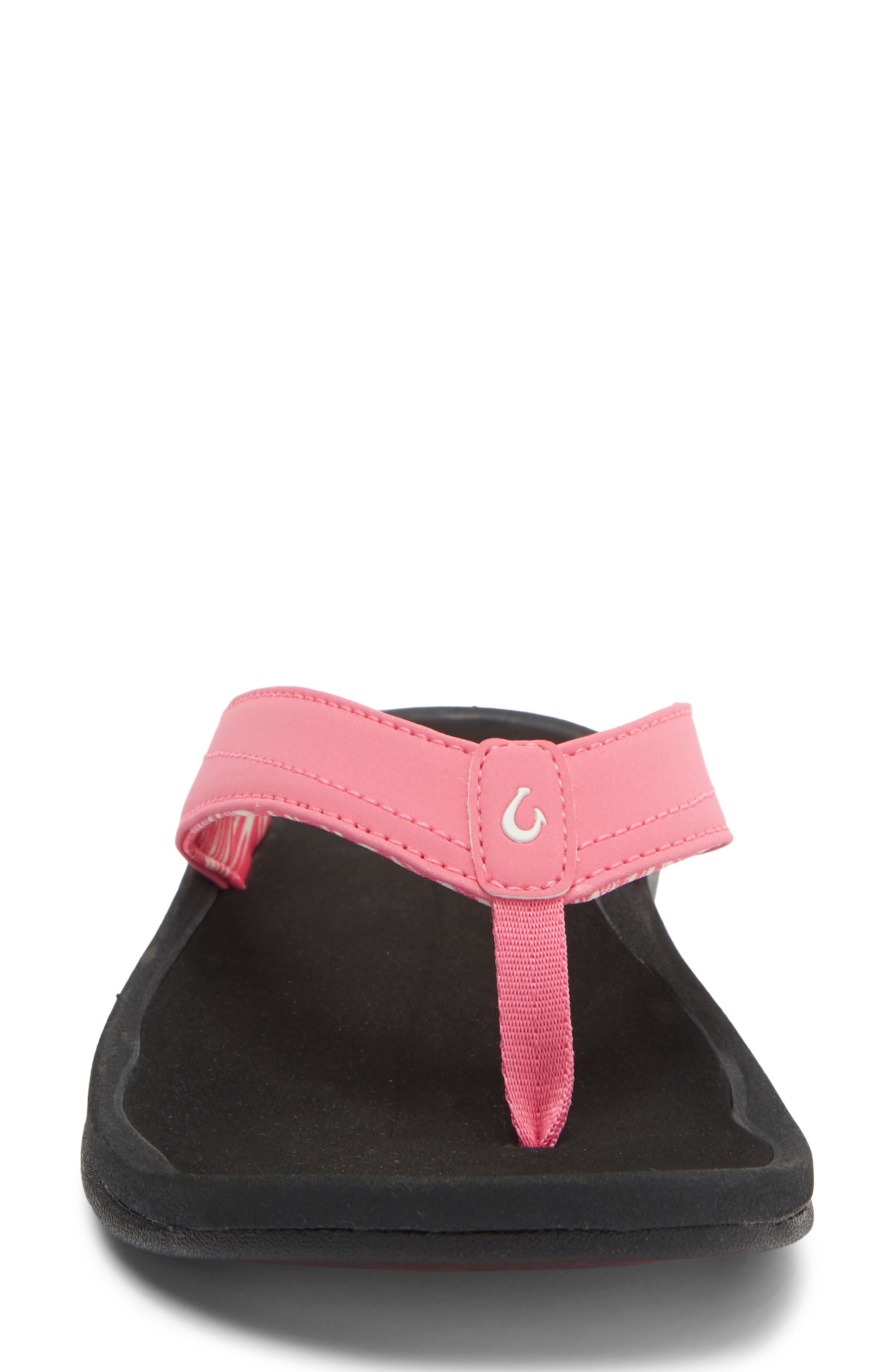Ohana Flip Flop, Alternate, color, PUNCH PINK/ PALM