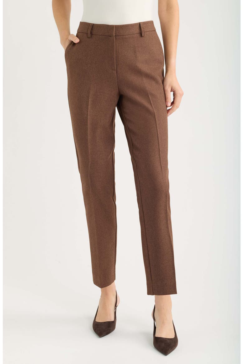 Classic Herringbone Pants, Main, color, WALNUT