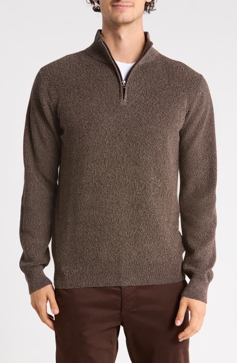 Malange Quarter Zip Cotton Sweater