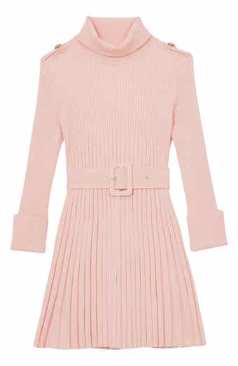 Kids' Vinnie Long Sleeve Pleated Sweater Dress
