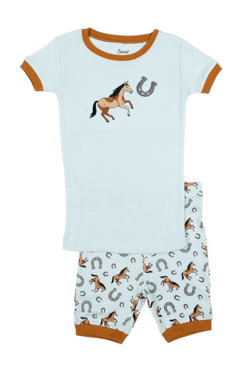 Kids Short Sleeve Cotton Striped Matching Family Pajamas (Toddler, Little Kid & Big Kid)