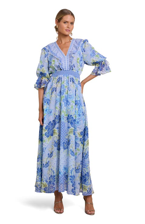 Meridian Chiffon Maxi Dress