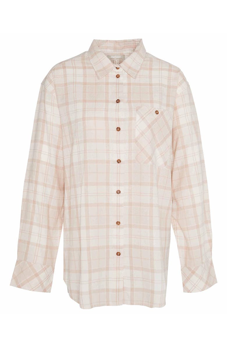 Barbour Aubrey Check Button Front Shirt, Alternate, color, 