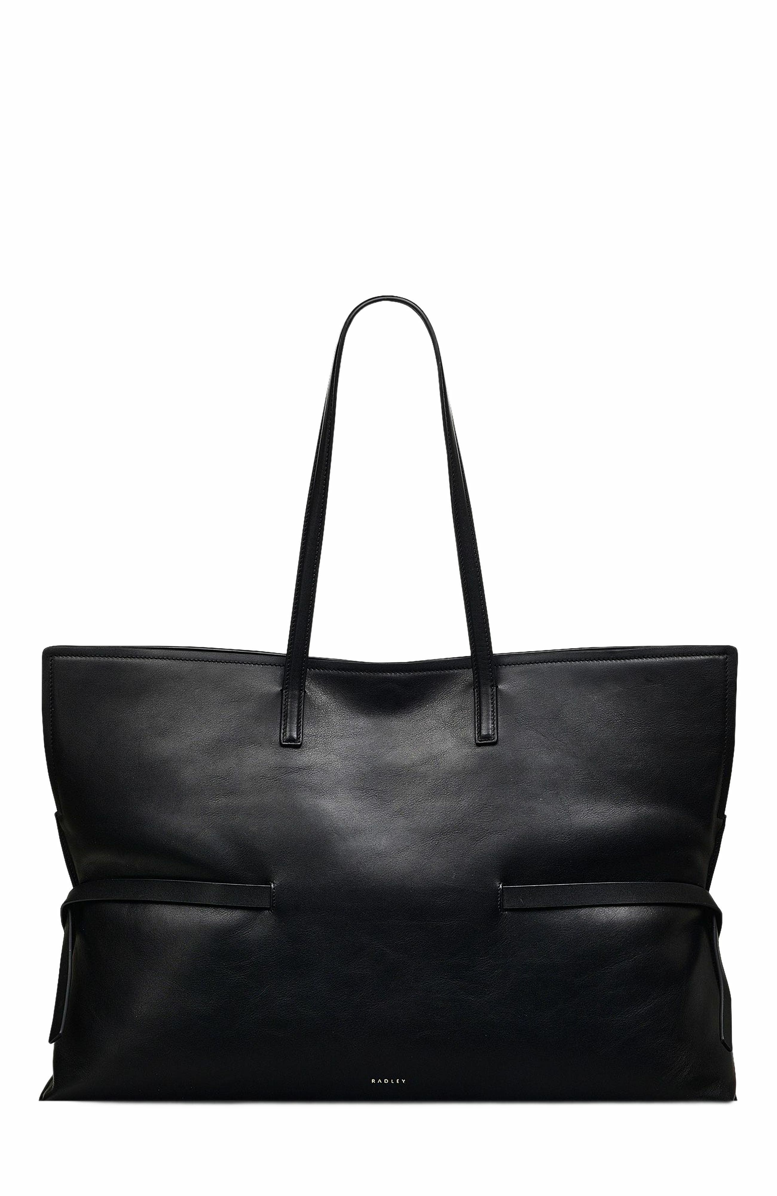 Radley Fleet Street Large Open Top Shoulder Bag, Main, color, Black